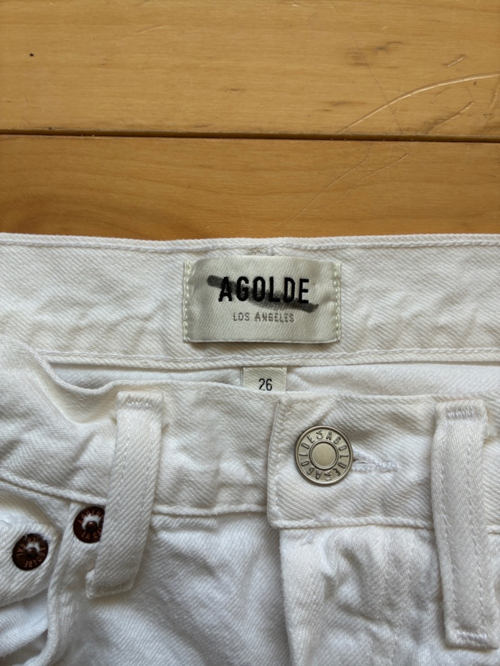 Agolde Luna Barrel Jeans in White (Element) - Picture 4 of 11